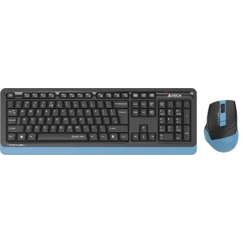 Клавиатура + мышь A4Tech Fstyler FGS1035Q клав:черный/синий мышь:черный/синий USB беспроводная